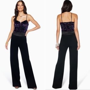 NWT Ramy Brook Velvet Wide Leg Jumpsuit